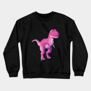 Pink 3D Dinosaur Crewneck Sweatshirt